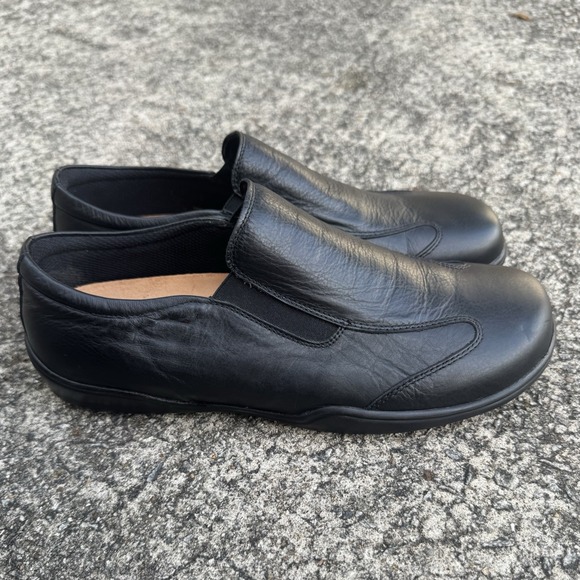 Birkenstock Footprints Black Leather Loafer EU 41 (US W 10-10.5, M 8-8.5)Comfort - Picture 3 of 10